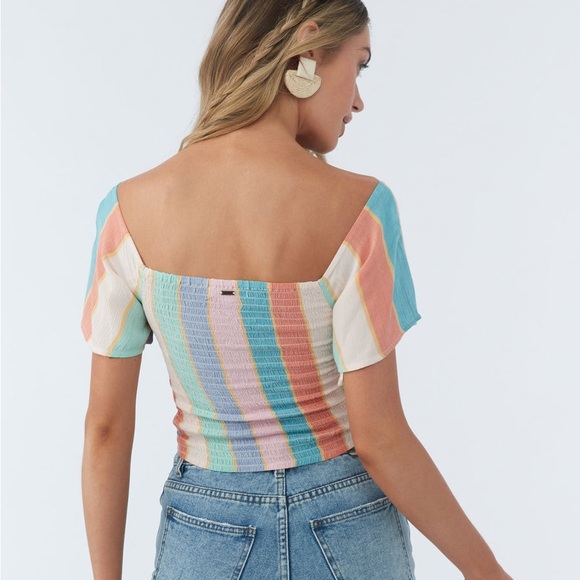 NWT O’Neill Ally Off The Shoulder Top, size M - Picture 3 of 9